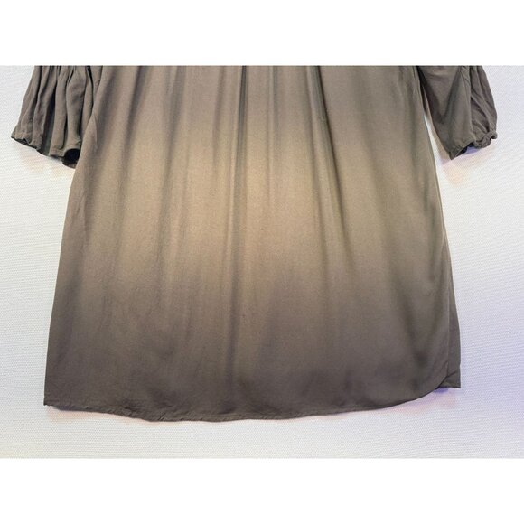 Carolina Belle Womens Embroidered Tunic Dress Size 8 Olive Green - Picture 11 of 11